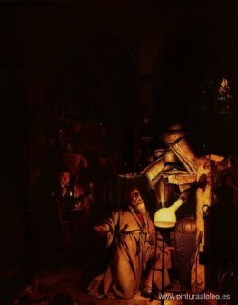 El alquimista descubriendo el fósforo o El alquimista en busca d El alquimista descubriendo el fósforo o El alquimista en busca d