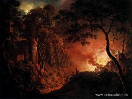 Una cabaña en llamas Una cabaña en llamas