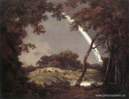 paisaje con un arcoiris paisaje con un arcoiris