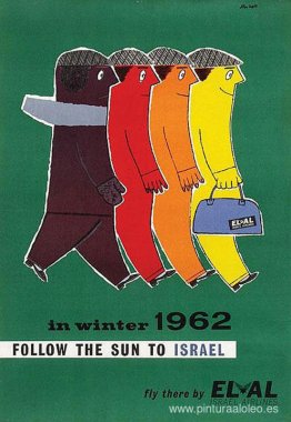 Sigue el sol hasta Israel (póster de El Al) Sigue el sol hasta Israel (póster de El Al)