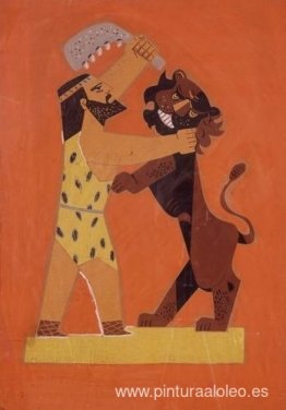 Simshon y el león Simshon y el león