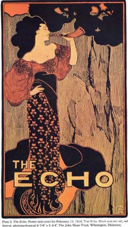 Cartel y portada del 15 de febrero de 1896, The Echo Cartel y portada del 15 de febrero de 1896, The Echo