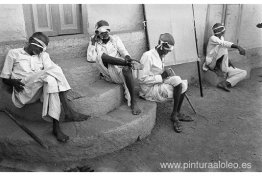 Cuatro ciegos, Bhavnagar, Gujarat Cuatro ciegos, Bhavnagar, Gujarat