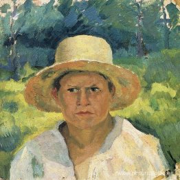 Cabeza del niño con sombrero Cabeza del niño con sombrero