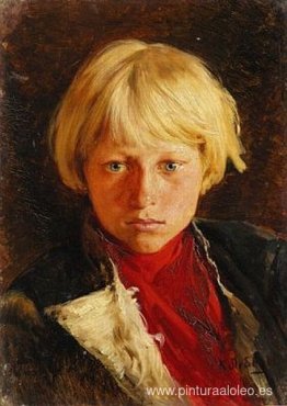 retrato, de, niño retrato, de, niño