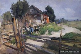 Paisaje con valla Paisaje con valla