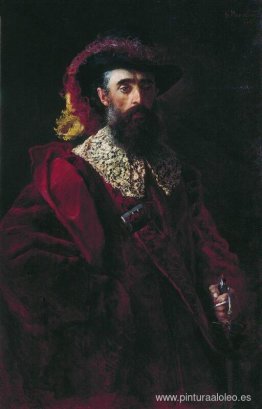 Retrato del hombre del traje de terciopelo rojo Retrato del hombre del traje de terciopelo rojo