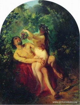 Sátiro y ninfa Sátiro y ninfa