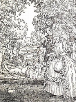 Picnic. Ilustración del Libro de la Marquesa Picnic. Ilustración del Libro de la Marquesa