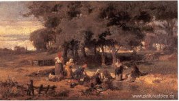 Lavando mujeres en el río. Lavando mujeres en el río.
