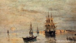 Barcos de vela al amanecer Barcos de vela al amanecer