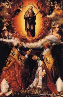 Asunción de la Virgen con los santos Pedro Crisólogo y Casiano Asunción de la Virgen con los santos Pedro Crisólogo y Casiano