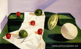 Naturaleza muerta con melón chino Naturaleza muerta con melón chino