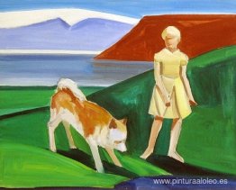 niña con perro niña con perro