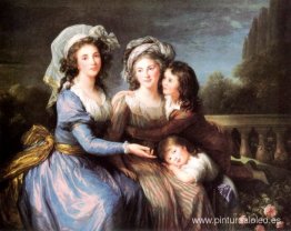 La marquesa de Pezay y la marquesa de Rougé con sus hijos Alexis La marquesa de Pezay y la marquesa de Rougé con sus hijos Alexis