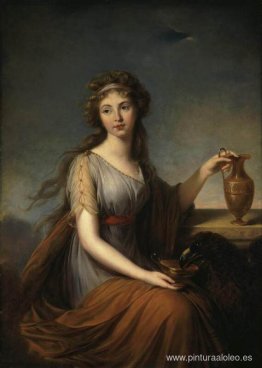 Retrato de Anna Pitt como Hebe Retrato de Anna Pitt como Hebe
