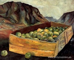 Caja de manzanas en Gales Caja de manzanas en Gales