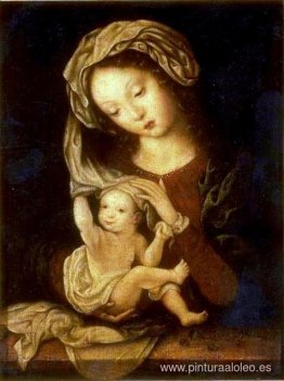 Virgen y el Niño con Cerezas Virgen y el Niño con Cerezas