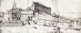 Roma, la antigua Basílica de San Pedro y el Palacio del Vaticano Roma, la antigua Basílica de San Pedro y el Palacio del Vaticano