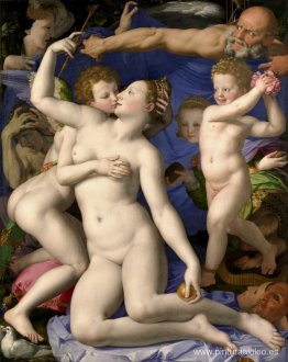 Una alegoría con Venus y Cupido Una alegoría con Venus y Cupido