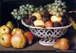 Cesta de frutas de mayólica Cesta de frutas de mayólica