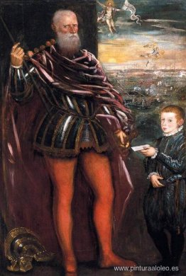 Retrato de Sebastiano Venier con un paje Retrato de Sebastiano Venier con un paje