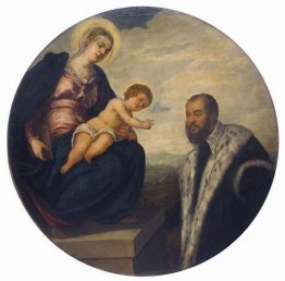 Virgen con el Niño y Donante Tintoretto Virgen con el Niño y Donante Tintoretto