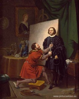 Aretino en el estudio de Tintoretto Aretino en el estudio de Tintoretto