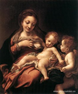 Virgen y el Niño con un ángel Virgen y el Niño con un ángel