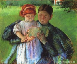 Enfermera leyendo a una niña Enfermera leyendo a una niña