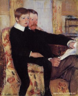 Retrato de Alexander J. Cassat y su hijo Robert Kelso Cassatt Retrato de Alexander J. Cassat y su hijo Robert Kelso Cassatt