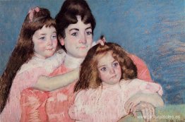 Retrato de Madame A. F. Aude y sus dos hijas Retrato de Madame A. F. Aude y sus dos hijas