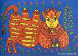 Un rey pez ha atrapado una abubilla y está lleno de alegría Un rey pez ha atrapado una abubilla y está lleno de alegría