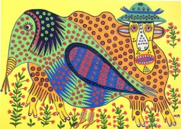 Toro salvaje y cuervo son amigos Toro salvaje y cuervo son amigos