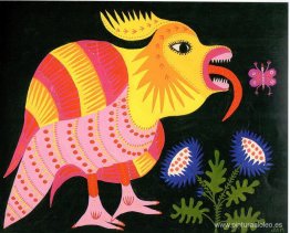 La joven urraca atrapa una larva La joven urraca atrapa una larva