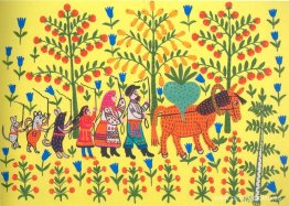 Ola hombre y anciana cargan un nabo Ola hombre y anciana cargan un nabo