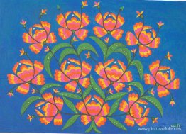 Un ramo de flores rojas en el día del ejército leído Un ramo de flores rojas en el día del ejército leído