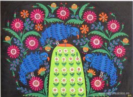 Tres loros sobre la tumba de un soldado Tres loros sobre la tumba de un soldado