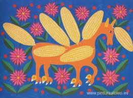 Caballo mazorca de maíz en el espacio exterior Caballo mazorca de maíz en el espacio exterior