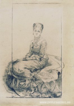 Estudio para La dama de blanco (dibujo) Estudio para La dama de blanco (dibujo)