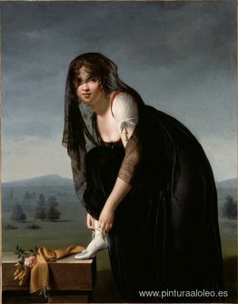 Une étude de femme d'après naturaleza (Retrato de Madame Soustra Une étude de femme d'après naturaleza (Retrato de Madame Soustra