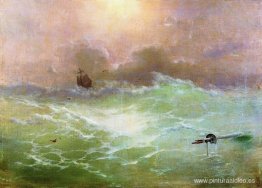 Barco en una tormenta Barco en una tormenta