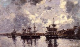 Camaret, tres capitanes fondeados en el puerto Camaret, tres capitanes fondeados en el puerto