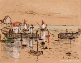 La entrada al puerto Sauzon La entrada al puerto Sauzon