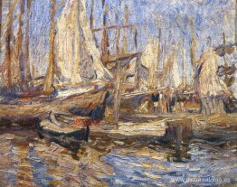 Arkhangelsk. Barcos en puerto. Arkhangelsk. Barcos en puerto.