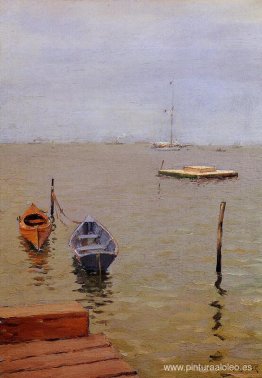 Playa de baño de día tormentoso Playa de baño de día tormentoso