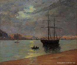 Niebla nocturna sobre Nantes Niebla nocturna sobre Nantes