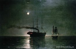 Barcos en la quietud de la noche Barcos en la quietud de la noche