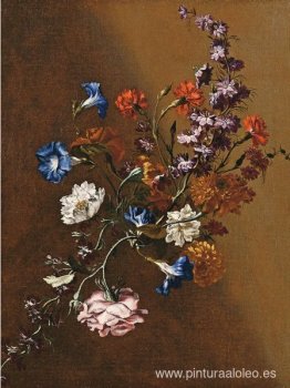 Naturaleza muerta con rama de flores Naturaleza muerta con rama de flores