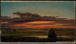 Puesta de sol sobre las marismas Puesta de sol sobre las marismas